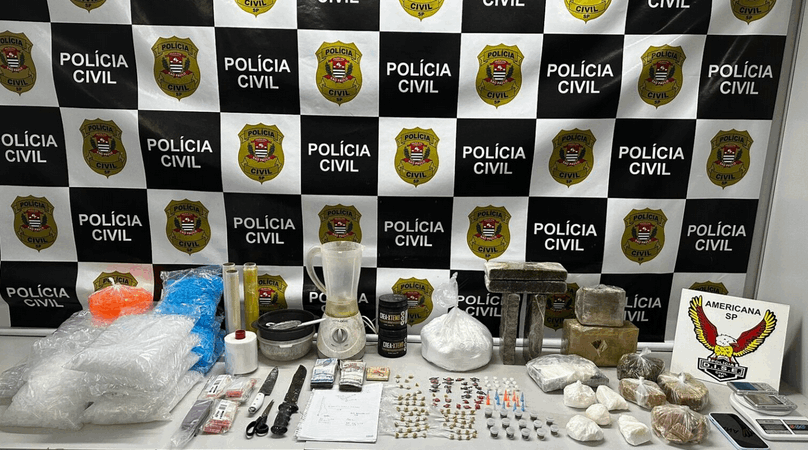 Policia Civil encontra laboratório de drogas em Americana